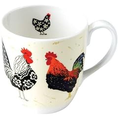 ULSTER WEAVERS Kaffeebecher Tasse Fine Bone China Porzellan- Serie ' rooster ' - Rosen Motiv