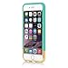 Incipio iPhone 6 Edge Chrome Case - Retail Packaging - Teal/Gold
