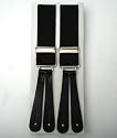 Black Leather End Braces