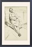 4192dyrp36L. SL160  Framed Prints of Lady resting in a low chair from Mary Evans