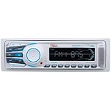 BOSS AUDIO MR1308UAB Marine Single-DIN MECH-LESS  Receiver, Bluetooth, Detachable Front Panel, Wireless Remote