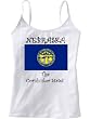 NEBRASKA - THE CORNHUSKER STATE - FLAG - State Series - White Women's / Girls Camisole (Girlie / Babydoll)