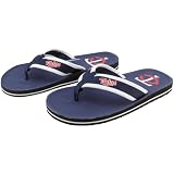 Minnesota Twins Navy Blue Contoured Flip Flops (Large)