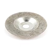 uxcell ロータリー　粉砕　ソウ　カップ　ディスク　ゴールドトーン　100mm 外径　15mm　内径　ダイヤモンド