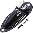 (D04) Output Jack Cup Plate Socket fits Strat style electric Guitar ,Black