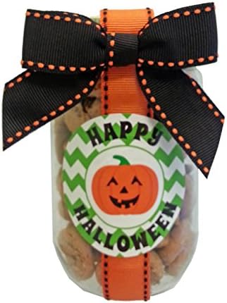 Confetti Cupcake Cookies Glass 5oz Jar - Happy Halloween
