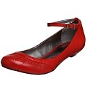 Report Women's Demitrie Flat,Red,7.5 M US