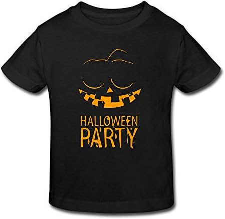 Girls All Hallows' Eve Party Pumpkin T-shirts 4 Toddler Black