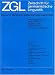 Zeitschrift für germanistische Linguistik