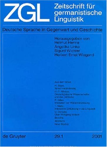 Zeitschrift für Germanistische Linguistik