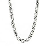 Karat Platinum Large Rolo Link Necklace