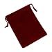 Velvet Bag with draw string, Burgundy