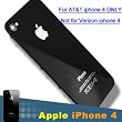 iPhone 4 Back Glass Assembly Complete with Frame Black & Tools