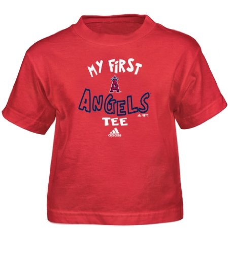 MLB Unisex Infant/Toddler Anaheim Angels The Other First Short Sleeve Tee, Red, Medium, 3T)