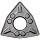 Sandvik Coromant WNMG 434-KM 3210 GC3210 Grade, MTCVD Coated, 80 Degree Trigon Shape, KM Chip Breaker, 434 Insert Size, 0.1875" Thickness, 0.063" Nose Radius Carbide Turning Insert (Pack Of 10)