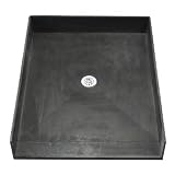 Tile Redi 4637CBF-PVC Shower Pan 46x37 Barrier Free Shower Pan With Integrated Center PVC Drain