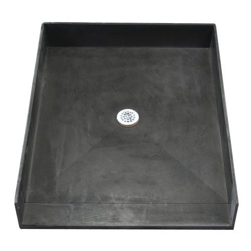Tile Redi 4637CBF-PVC Shower Pan 46x37 Barrier Free Shower Pan With Integrated Center PVC Drain