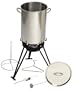 Outdoor Gourmet 30 Quart Professional Outdoor Cooking Set, Stainless Steel