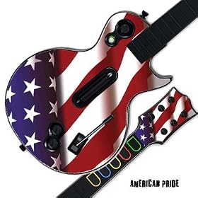 Skin Decal Cover for GUITAR HERO 3 III PS3 Xbox 360 Les Paul - American Pride