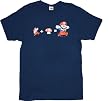 Nintendo Super Mario Chasing Mushroom Navy Blue T-Shirt