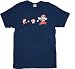 Nintendo Super Mario Chasing Mushroom Navy Blue T-Shirt