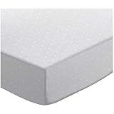 SheetWorld Round Crib Sheet - White Swiss Dot Jersey Knit - Made In USA