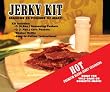 Hot Jerky Seasoning Kit, Seasons 20lbs. Of meat (Includes 2 Seasoning Packets, 2 Cure Packets and Shaker Bottl Foods Jerky