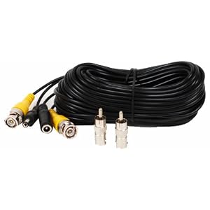 50 foot Video Power CCTV Security Surveillance Camera BNC RCA Cable