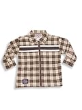 True Competitor - Boys Flannel Shirt, Brown, Tan