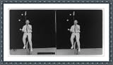 Historic Print (M): Unicycle juggling act