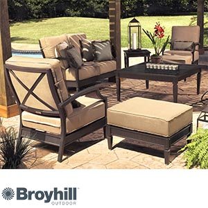 Radiance 7-pc Deep Seating Collection by BroyhillÂ® Outdoor Includes: Loveseat, 2 Club Chairs, 2 Ottomans, Side Table & Coffee Table