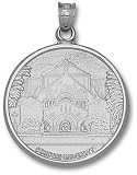 Stanford Cardinal Solid Sterling Silver Palm Drive Church Pendant