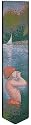 Bathers at Asni&egrave;res Woven Silk bookmark