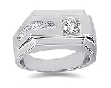 0.75 ctw Men's Diamond Ring in Platinum