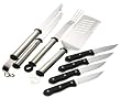 Mr. Bar-B-Q 7-Piece Oval Stainless Steel Handle Tool Set