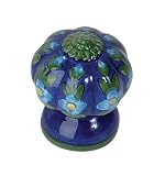 Tools & Hardware : Atlas Homewares 1A100 1-3/4-Inch Blue/Green Fluted Ceramic Knob, Blue