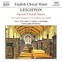 Kenneth Leighton: Sacred Choral Music