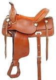 Royal King Western Pleasure/Trail Saddle - Light Chestnut - 16 Semi Quarter Horse Bars