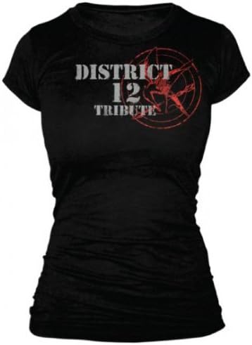 The Hunger Games - Tribute Spray Juniors T-Shirt In Black