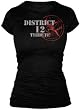 The Hunger Games - Tribute Spray Juniors T-Shirt In Black
