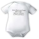 Body Baby mit Druck WENN MAMA UND PAPA NEIN SAGEN, GEH ICH ZU OMA + OPA / kurz-und langarm / Gr. 50 - 104