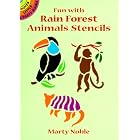 Click here to buy Fun with Rain Forest Animals Stencils (Dover Little Activity Books) by  Marty Noble.