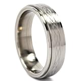 6 mm Titanium Ring with Celtic Knot Design