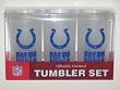 INDIANAPOLIS COLTS Team Logo Acrylic FROSTED TUMBLER CUPS (Set of 3)