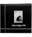 Pioneer 12-by-12-Inch Embroidered Black Leatherette Scrapbook