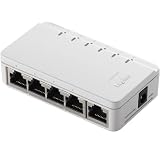 Logitec 10/100Mbps スイッチングHUB 5ポート 電源外付 プラスチックケース(ホワイト) LAN-GMSW05B/WH
