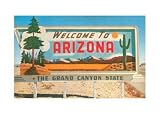 Arizona Billboard Places Art Poster Print, 17x11