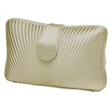 Satin pleats, mini clutch, Evening Bag - Almendra (71 973)