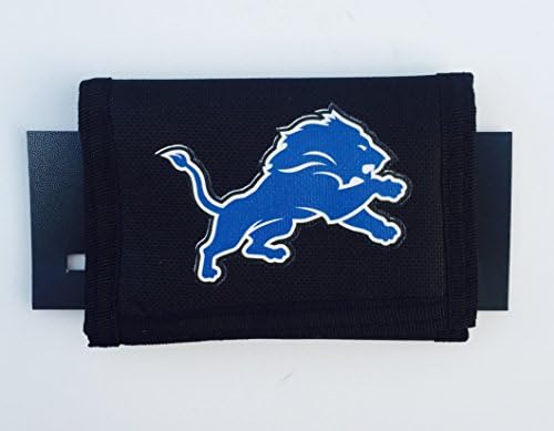 Detroit Lions Nylon Tri-Fold Velcro Wallet