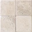 Crema Marfil 6x6" Square Marble Tile Tumbled and Honed
